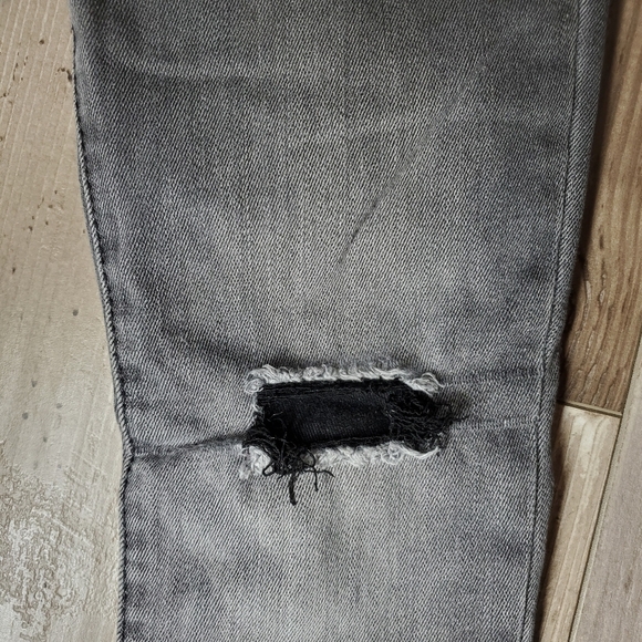 Gap Denim Size 7 Gray Stretch Skinny Jeans Distressed NWOT - Picture 8 of 13
